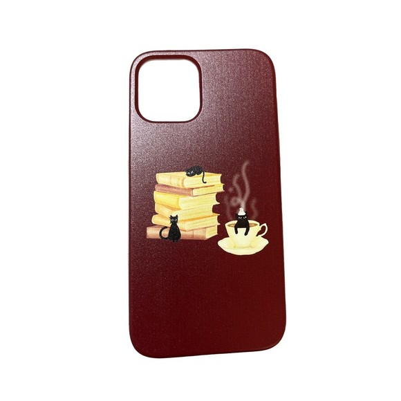 IPHONE 12 Case Flexi Redbubble Cats, Coffee, Books - Picture 2 of 2